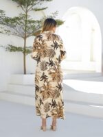 Olive Green Kurta Afghani Set - Image 3