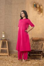Cotton Slub A line Kurti - Image 3