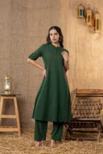 Cotton Slub A line Kurti - Image 5