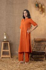 Cotton Slub A line Kurti - Image 4