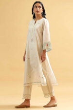 Ivory Embroidered Kurta Set - Image 3