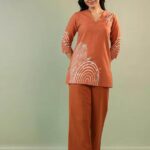 Embroidered co-ord set